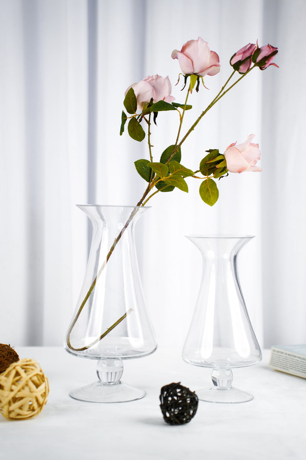 Lucent Trumpet Glass Vase (2 sizes)