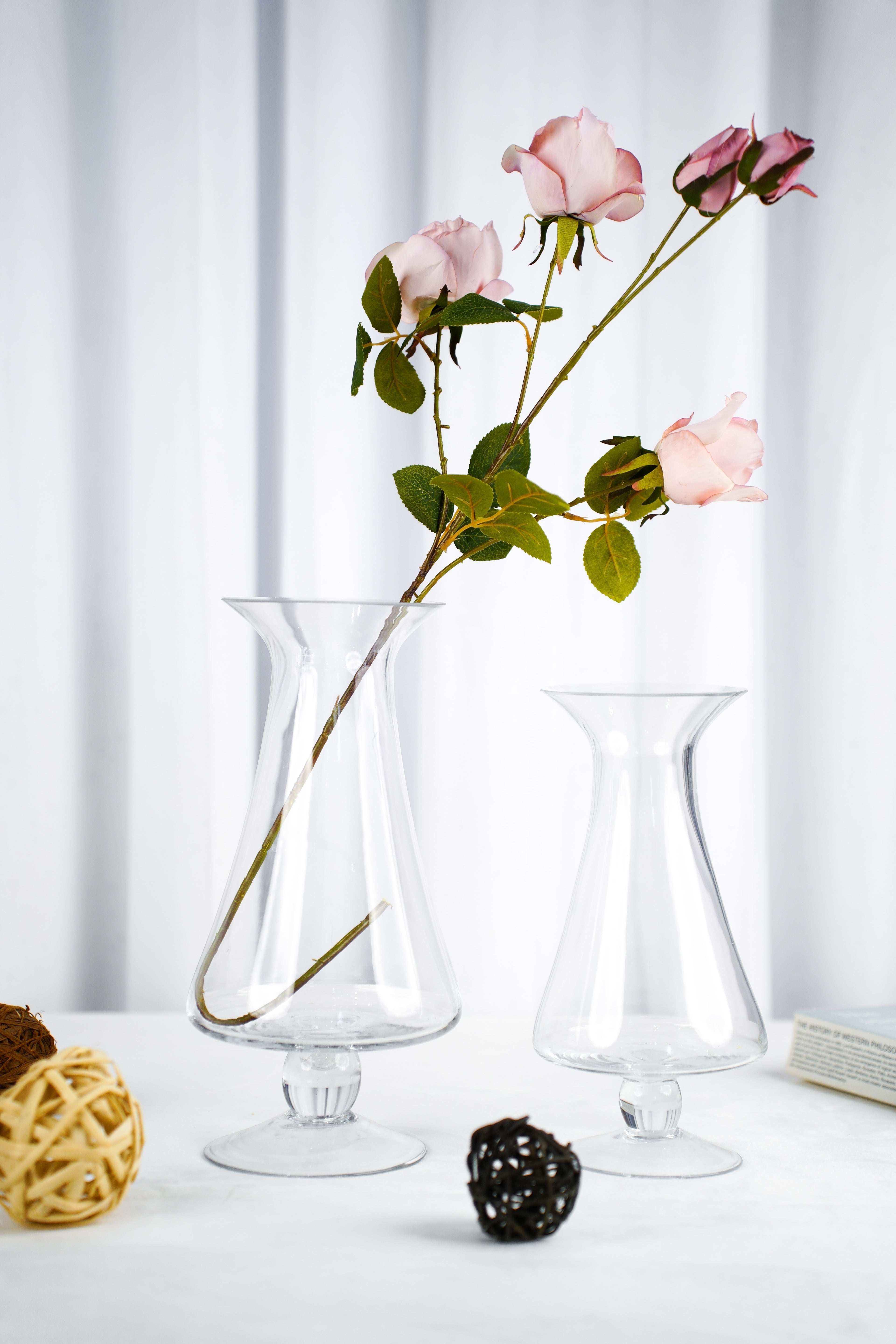 Lucent Trumpet Glass Vase (2 sizes)