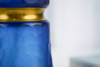Meridian Hourglass Glass Vase, Cobalt Blue (3 sizes)