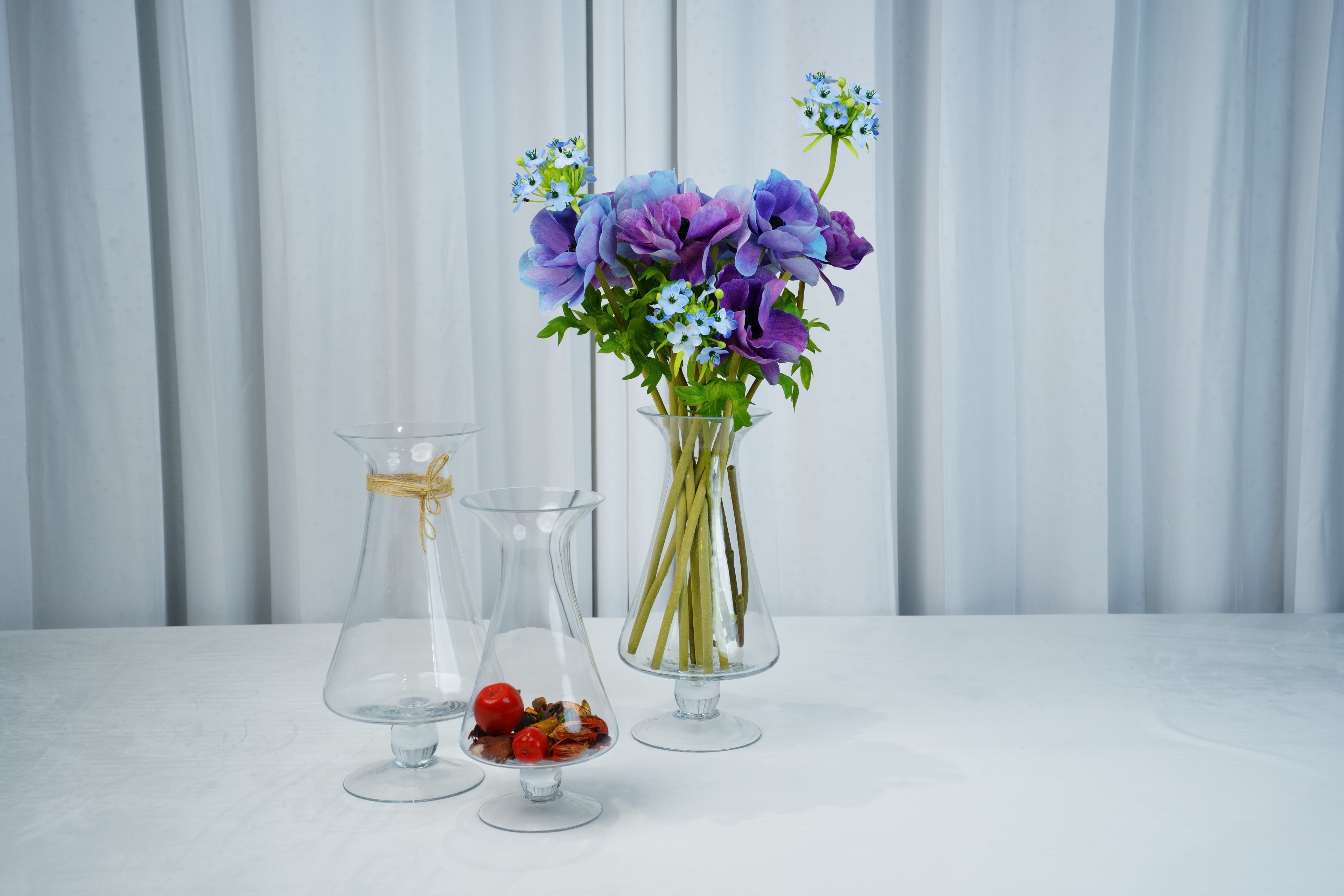 Lucent Trumpet Glass Vase (2 sizes)