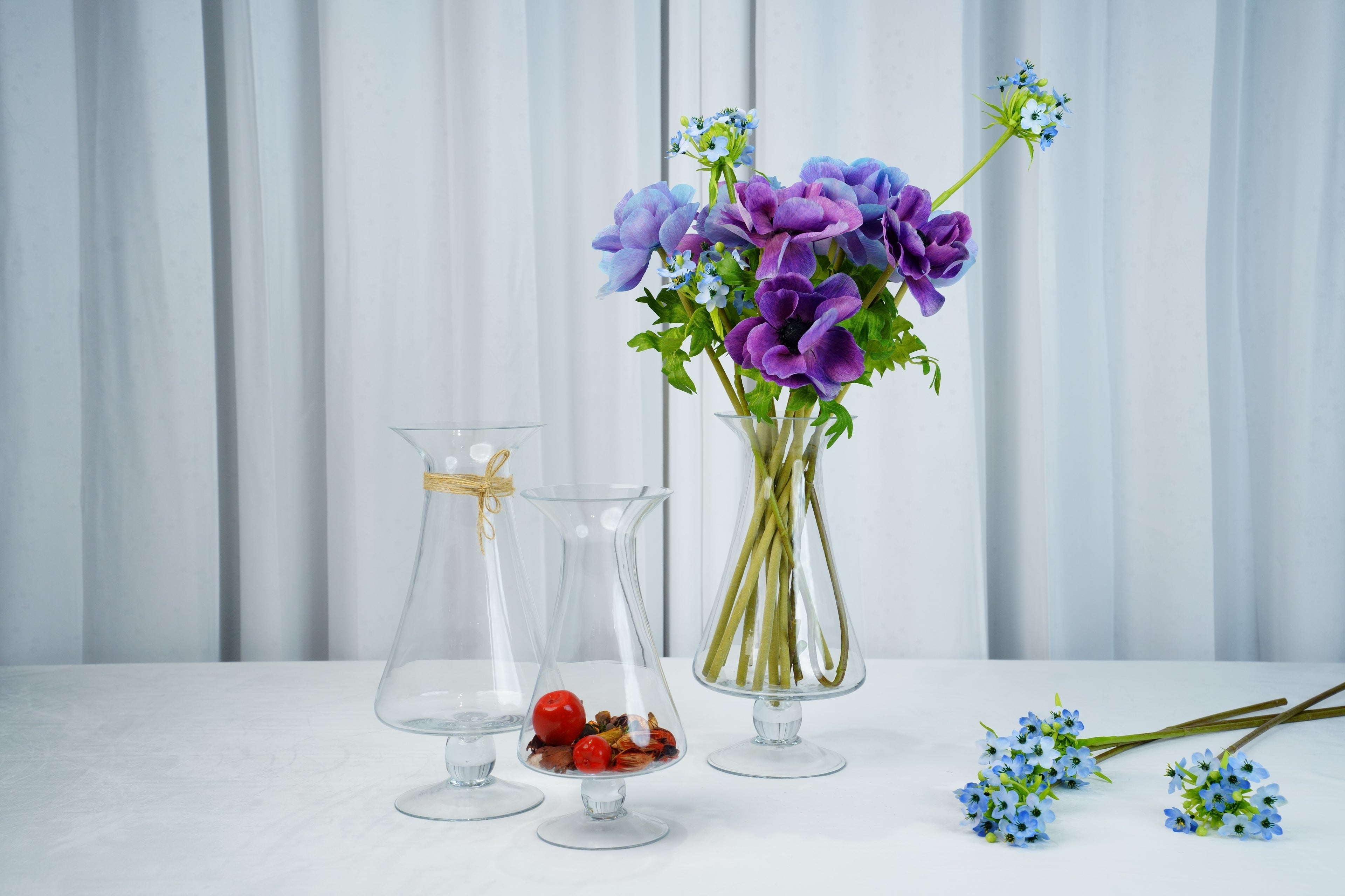 Lucent Trumpet Glass Vase (2 sizes)
