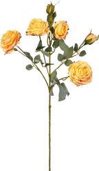 Vintage-Edge Garden Rose Stem, 66cm (6 heads)