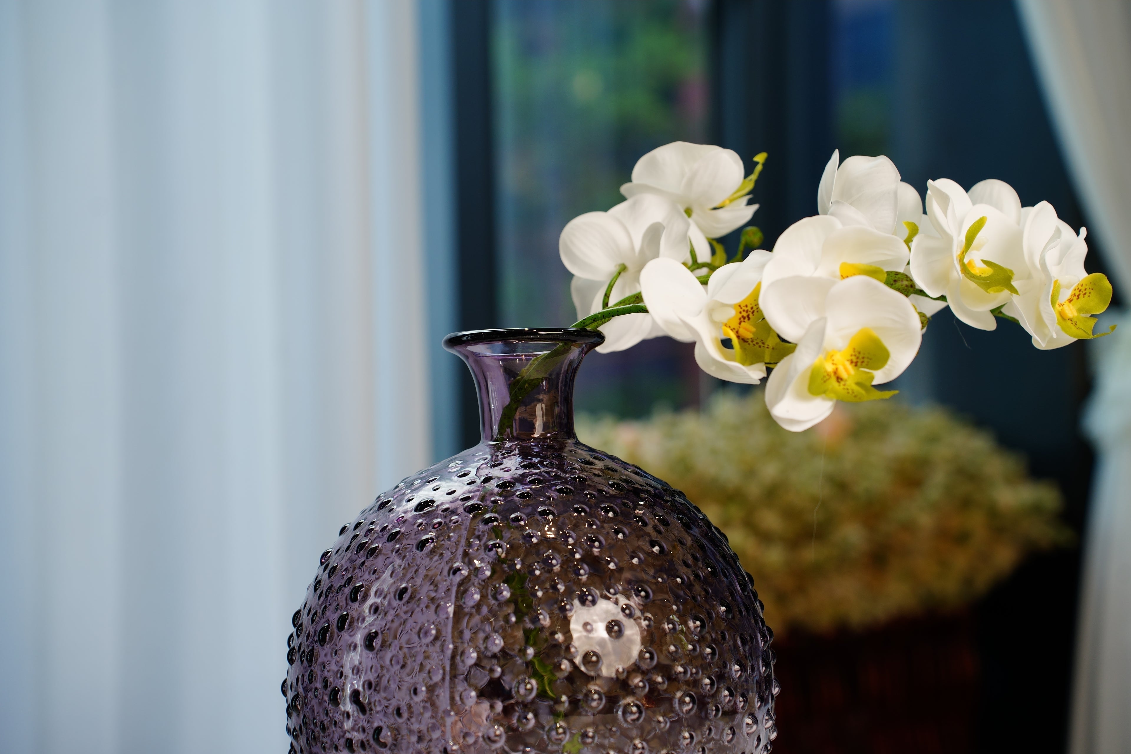 Amethyst Hobnail Glass Vase (2 sizes)