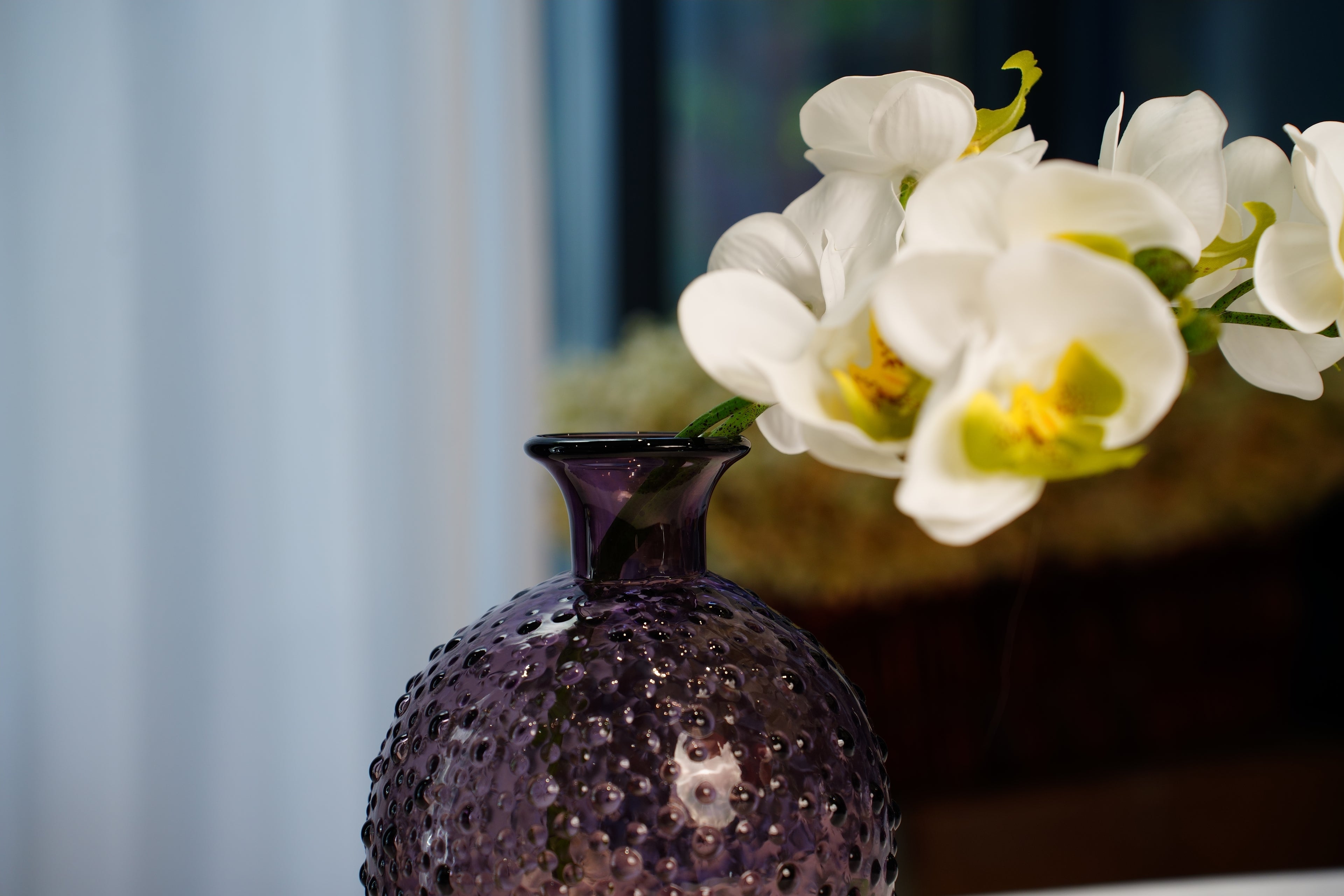 Amethyst Hobnail Glass Vase (2 sizes)
