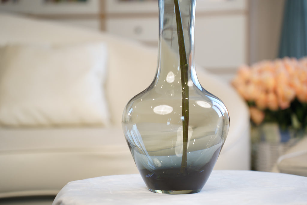 Serein Smoke Glass Bud Vase