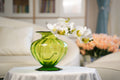 Palais Petite Pumpkin Footed Glass Vase (22 cm)