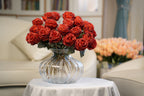 Palais Round Pumpkin Glass Vase (19 cm)