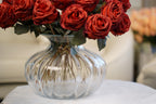 Palais Round Pumpkin Glass Vase (19 cm)