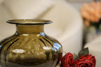 Palais Round Pumpkin Glass Vase (19 cm)