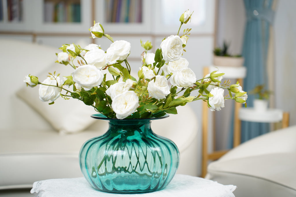 Palais Round Pumpkin Glass Vase (19 cm)