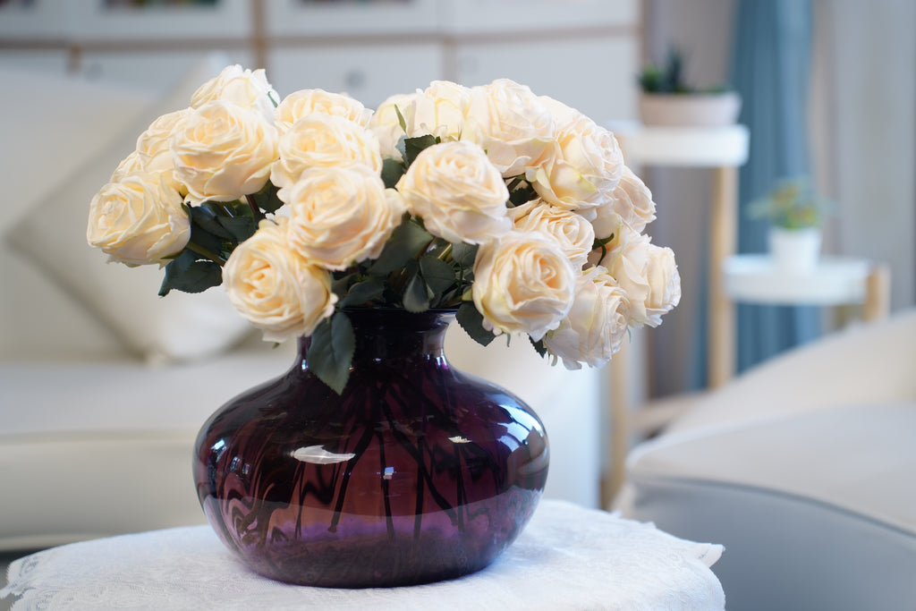 Palais Round Pumpkin Glass Vase (19 cm)