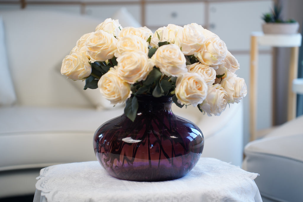 Palais Round Pumpkin Glass Vase (19 cm)