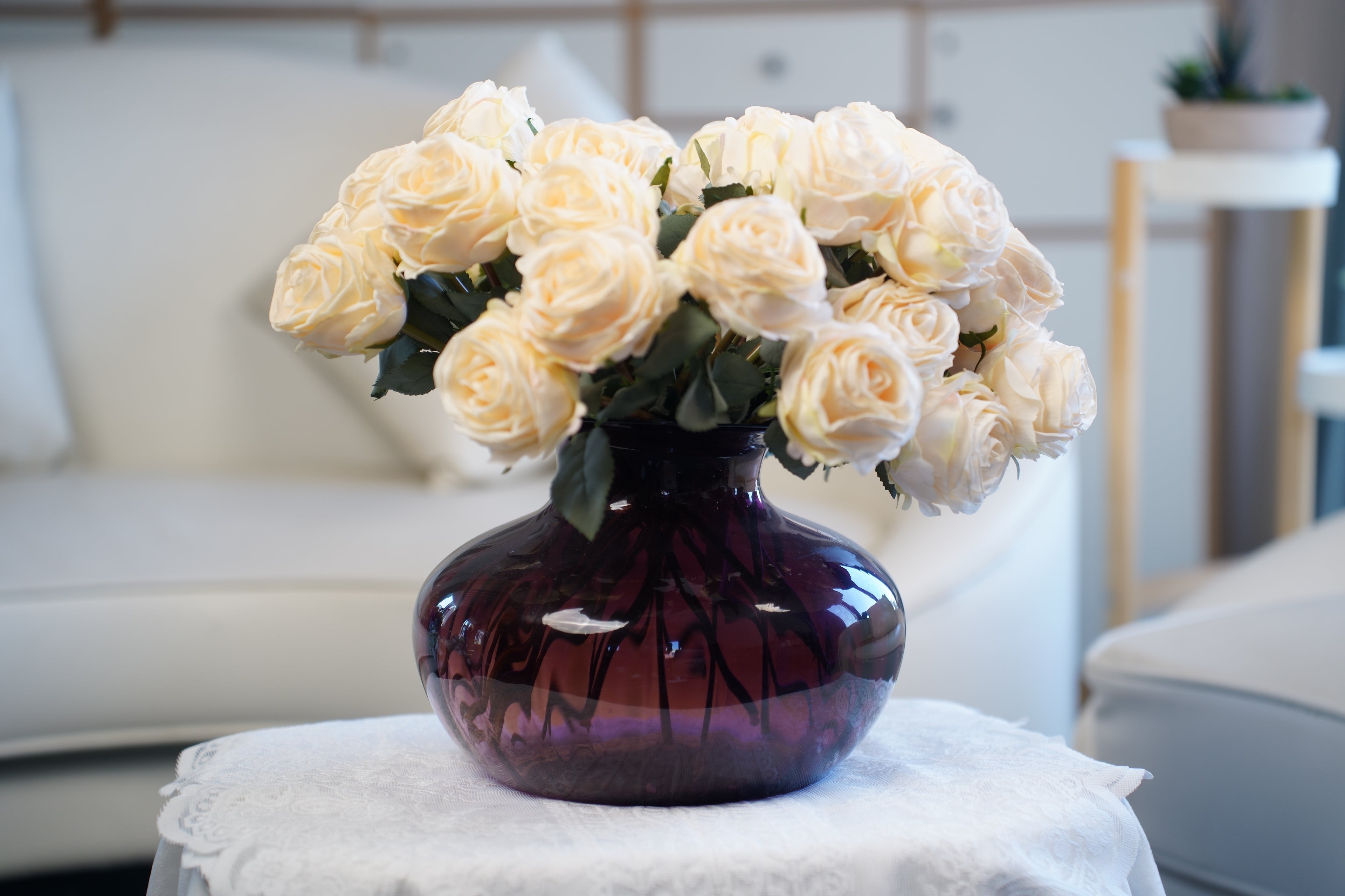 Palais Round Pumpkin Glass Vase (19 cm)