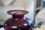 Palais Round Pumpkin Glass Vase (19 cm)