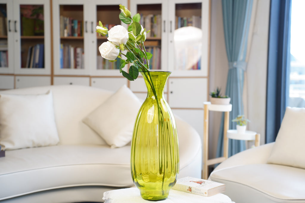 Palais Lime Oval Glass Vase (50 cm)