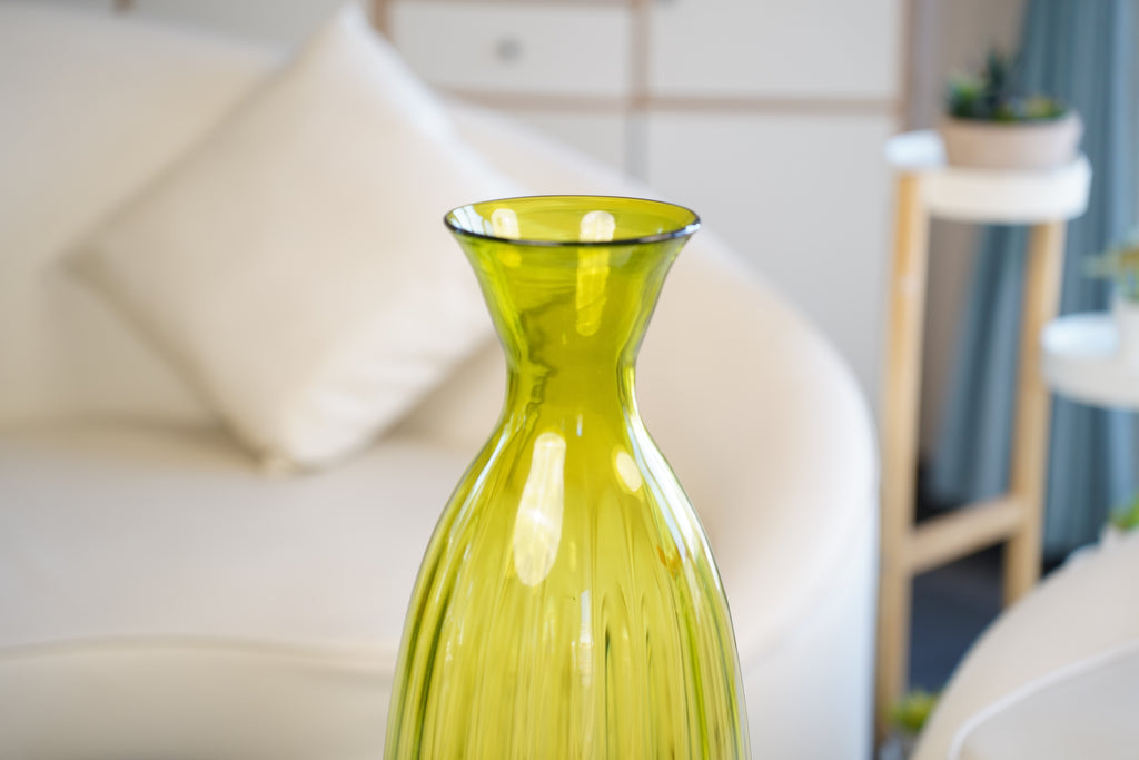 Palais Lime Oval Glass Vase (50 cm)