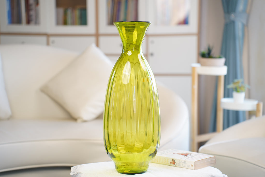 Palais Lime Oval Glass Vase (50 cm)