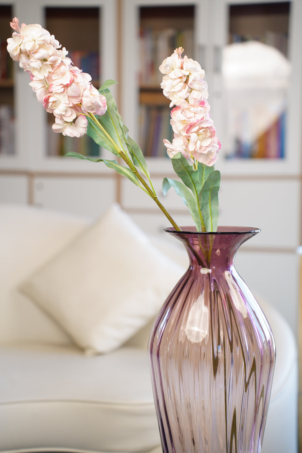Palais Amethyst Amphora Glass Vase (48 cm)
