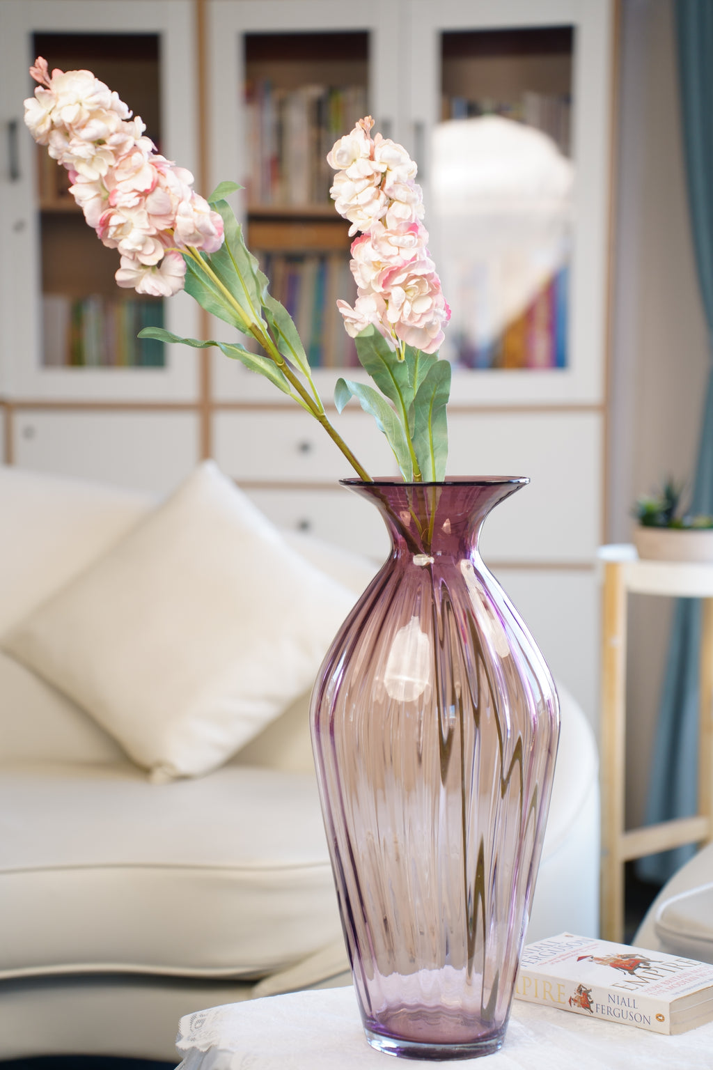 Palais Amethyst Amphora Glass Vase (48 cm)
