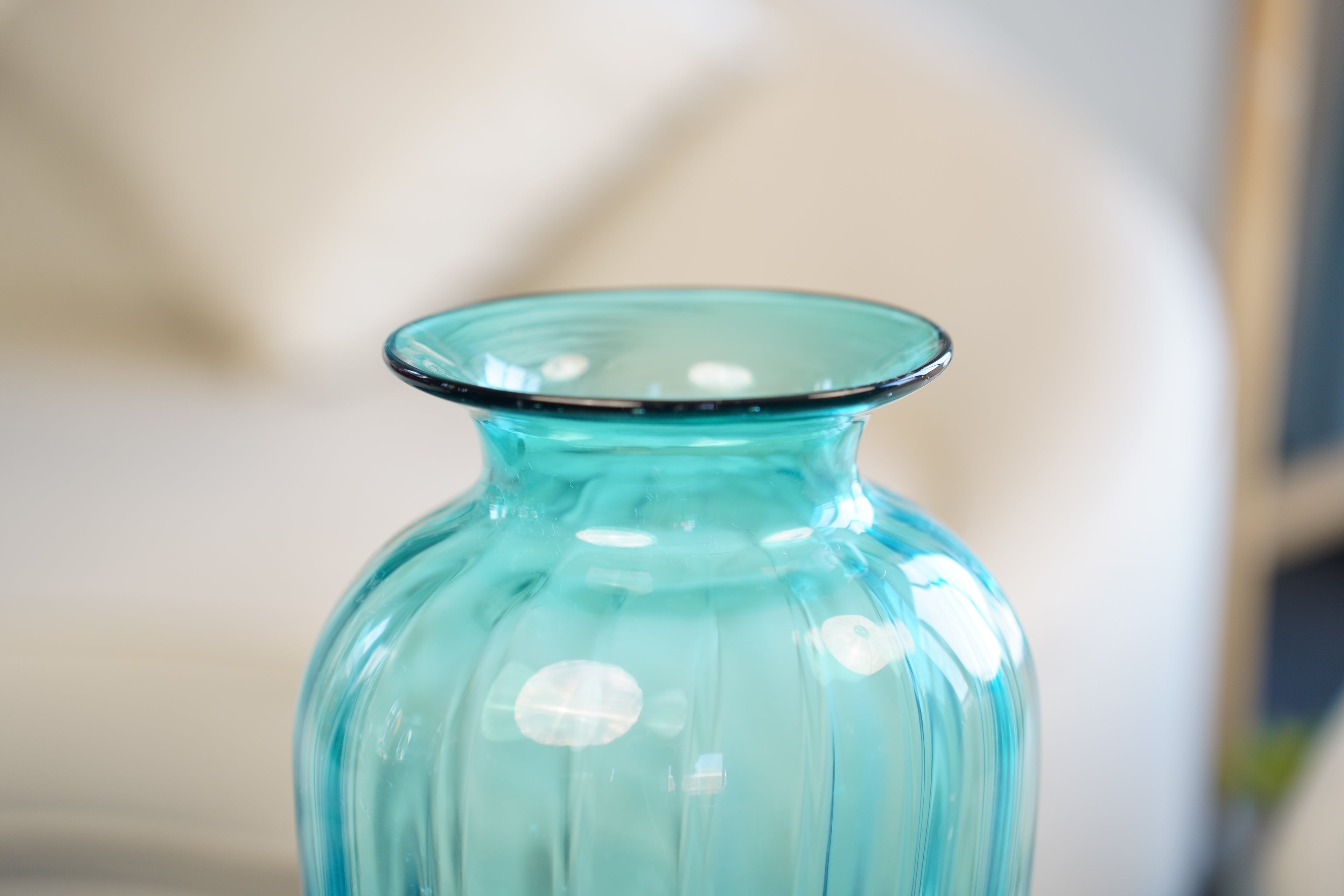 Palais Aqua Column Glass Vase (33 cm)