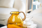Harbour Amber Glass Jug Vase (3 sizes)