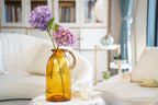 Harbour Amber Glass Jug Vase (3 sizes)