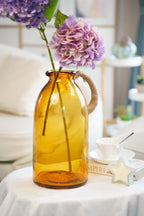 Harbour Amber Glass Jug Vase (3 sizes)