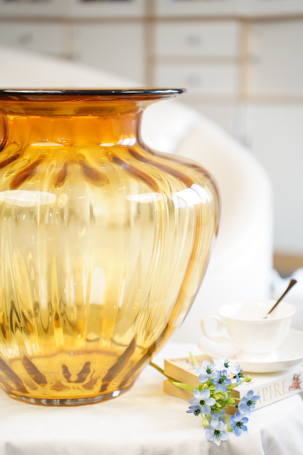 Palais Grand Pumpkin Glass Vase