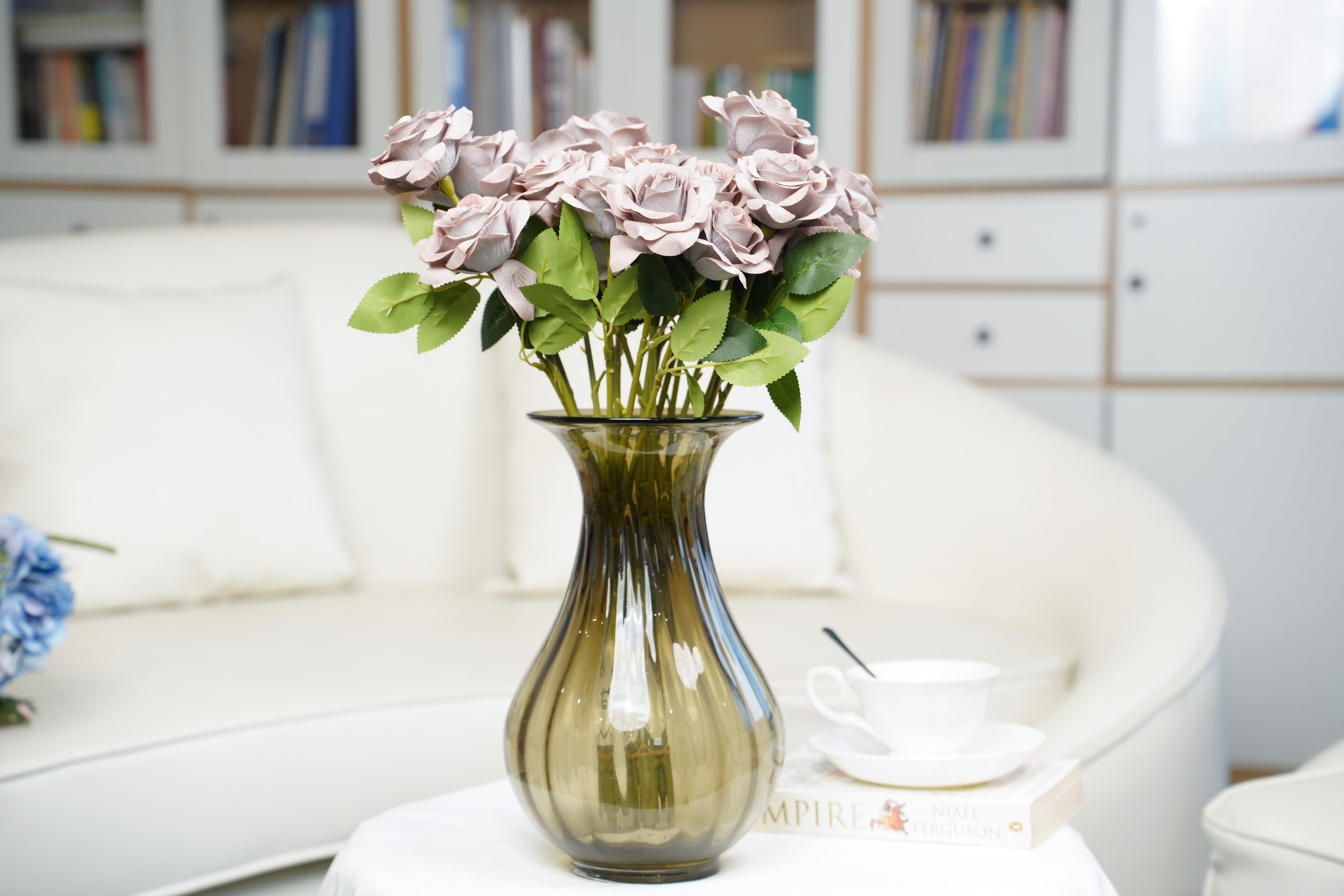 Painterly Rose Stem, 43cm