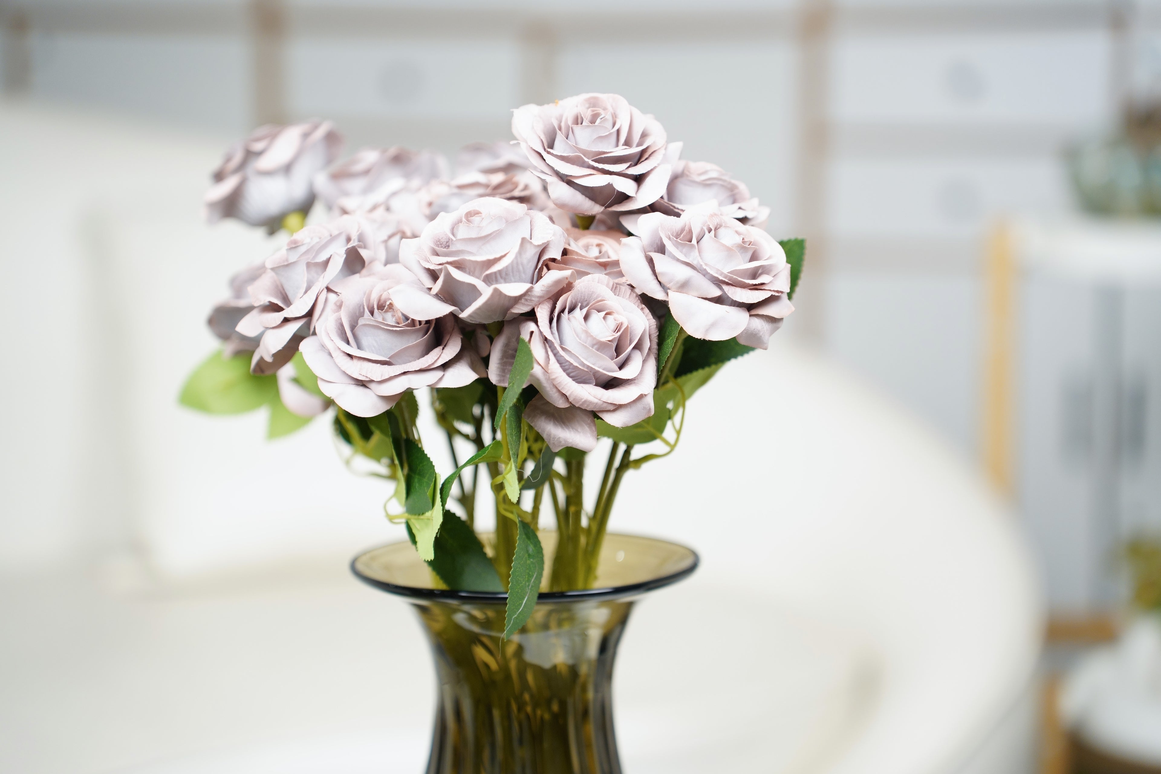 Painterly Rose Stem, 43cm