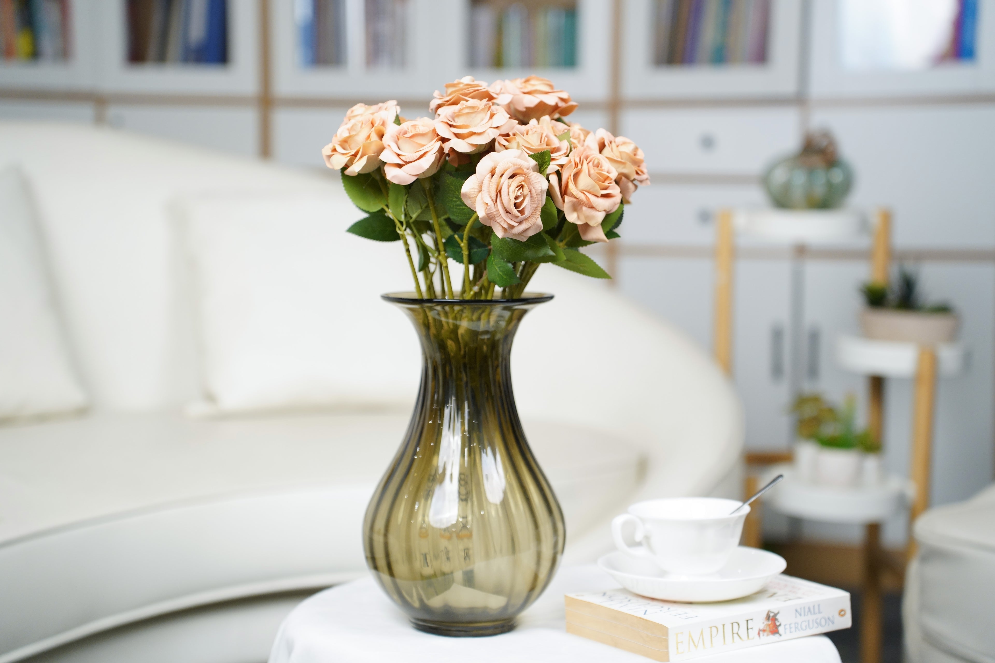Painterly Rose Stem, 43cm