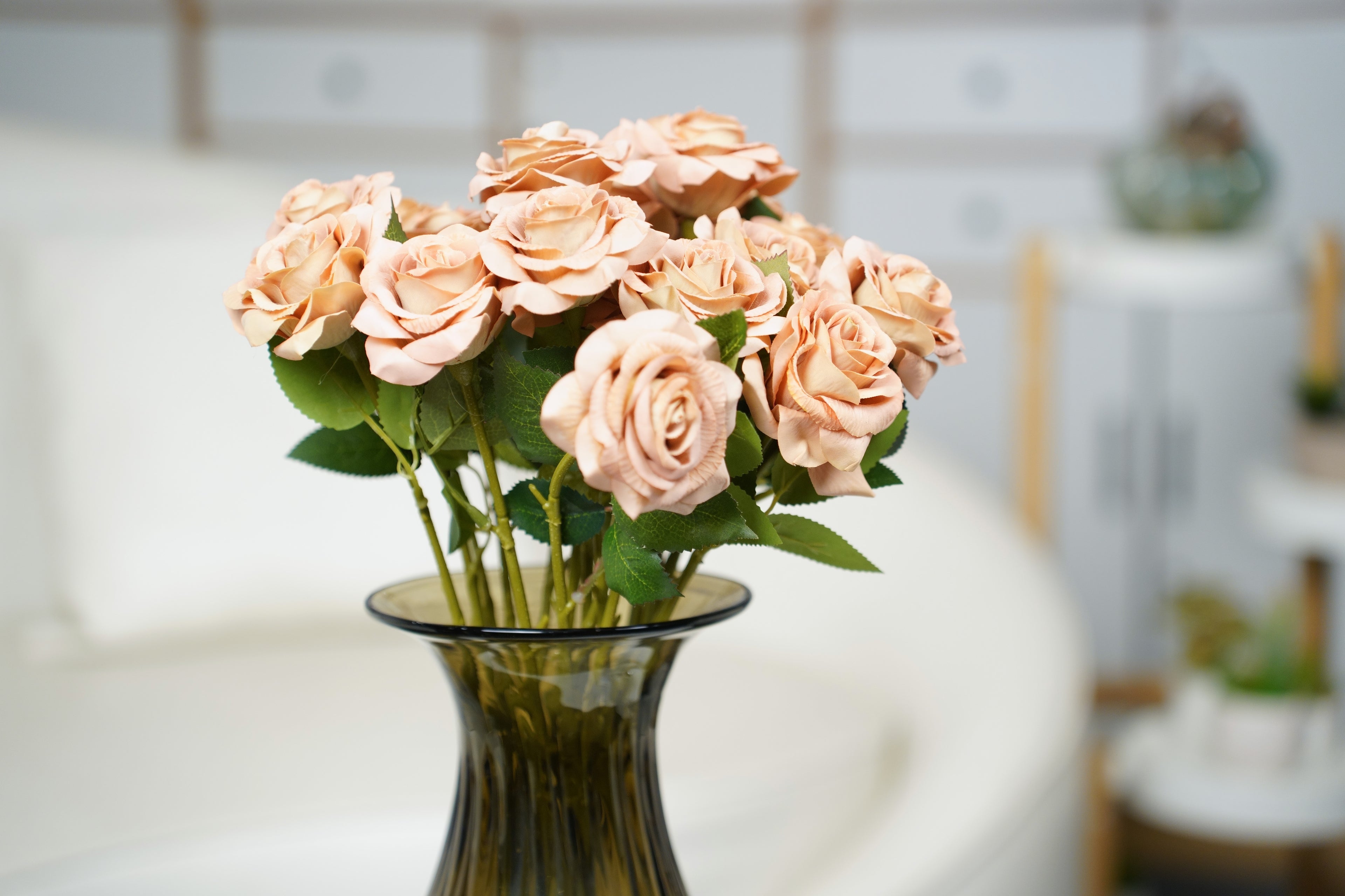 Painterly Rose Stem, 43cm
