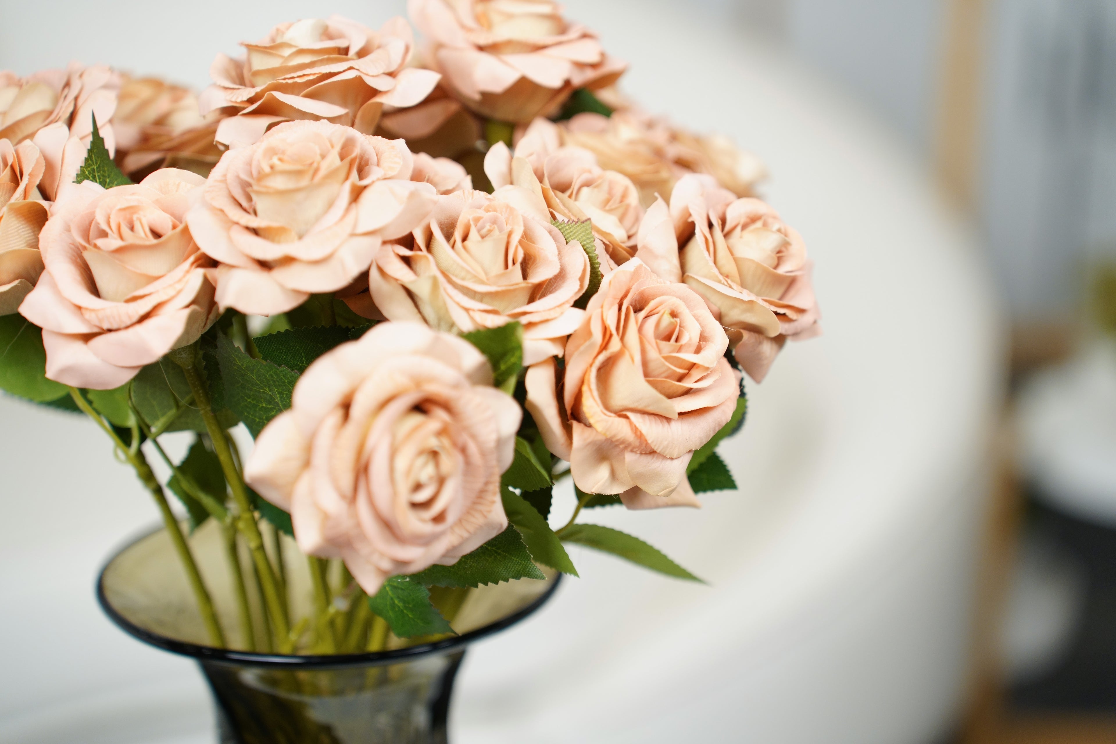 Painterly Rose Stem, 43cm