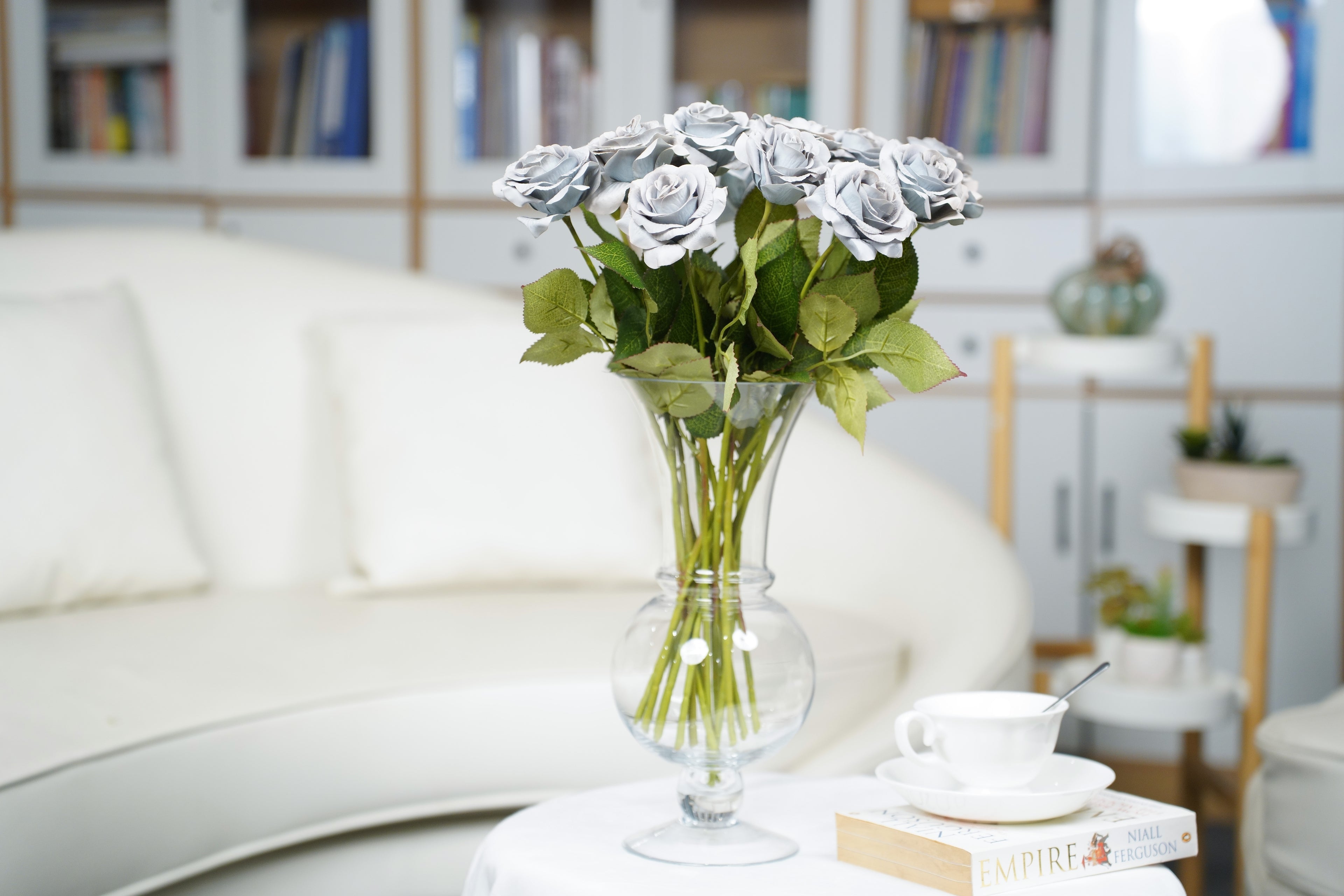 Painterly Rose Stem, 43cm