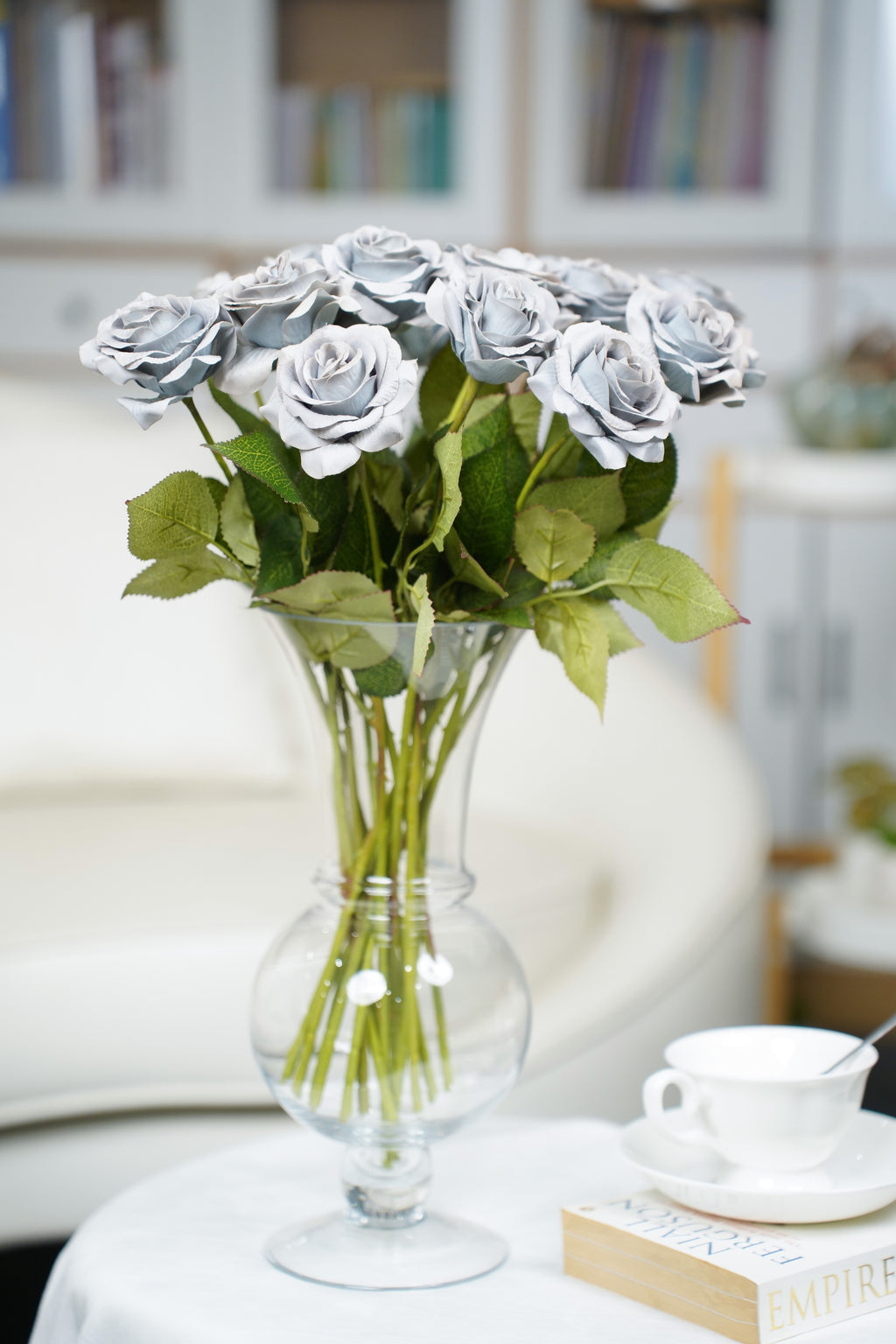 Painterly Rose Stem, 43cm