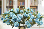 Vintage-Edge Garden Rose Stem, 66cm (6 heads)