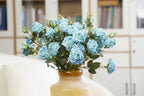 Vintage-Edge Garden Rose Stem, 66cm (6 heads)