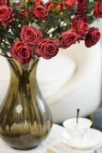 Vintage-Edge Garden Rose Stem, 66cm (6 heads)