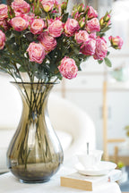 Vintage-Edge Garden Rose Stem, 66cm (6 heads)
