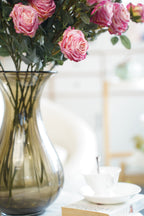 Vintage-Edge Garden Rose Stem, 66cm (6 heads)
