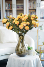Vintage-Edge Garden Rose Stem, 66cm (6 heads)