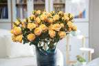Vintage-Edge Garden Rose Stem, 66cm (6 heads)
