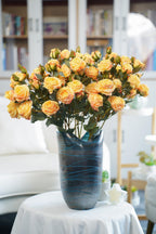 Vintage-Edge Garden Rose Stem, 66cm (6 heads)