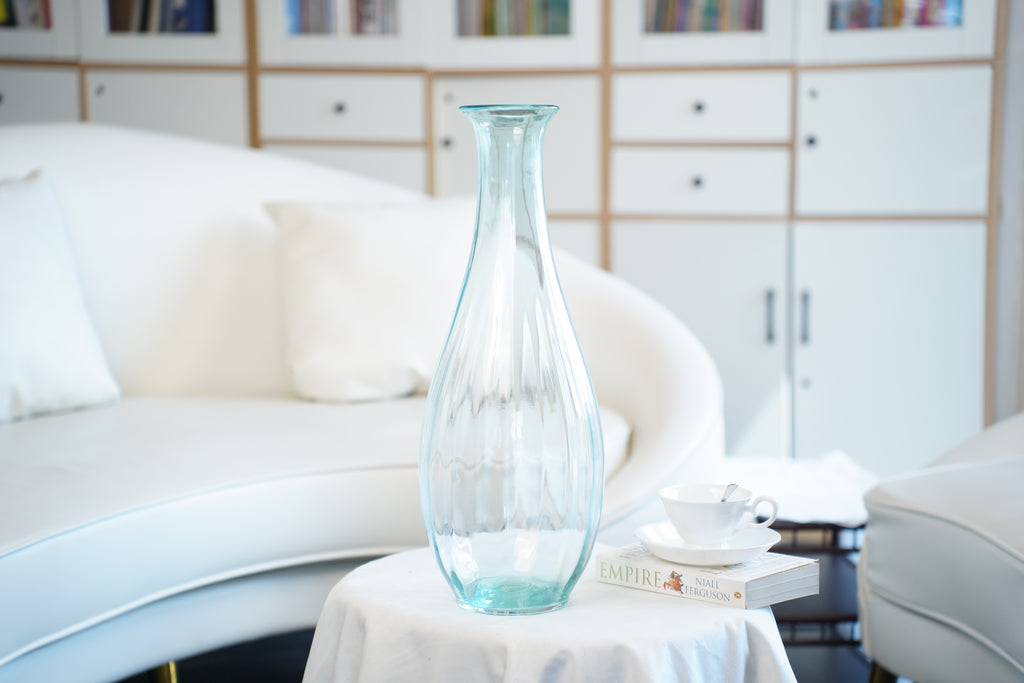 Palais Tall Ribbed Glass Vase (50 cm)