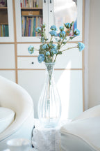 Palais Tall Ribbed Glass Vase (50 cm)