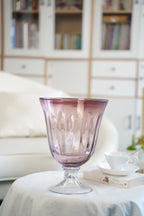 Palais Smoke Pedestal Glass Vase (30 cm)