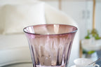 Palais Smoke Pedestal Glass Vase (30 cm)