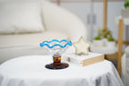 Scalloped Hand-Blown Glass Compote Bowl (A57391068N)